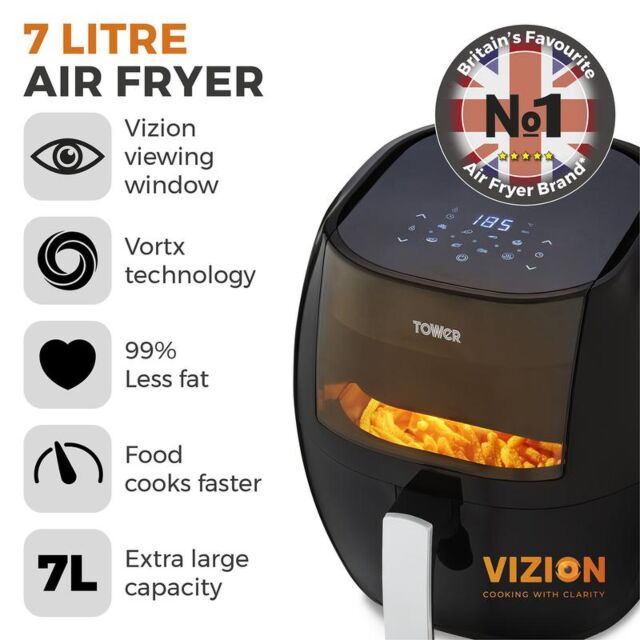 Tower T17072 Vortx Vizion 7L Digital Air Fryer 