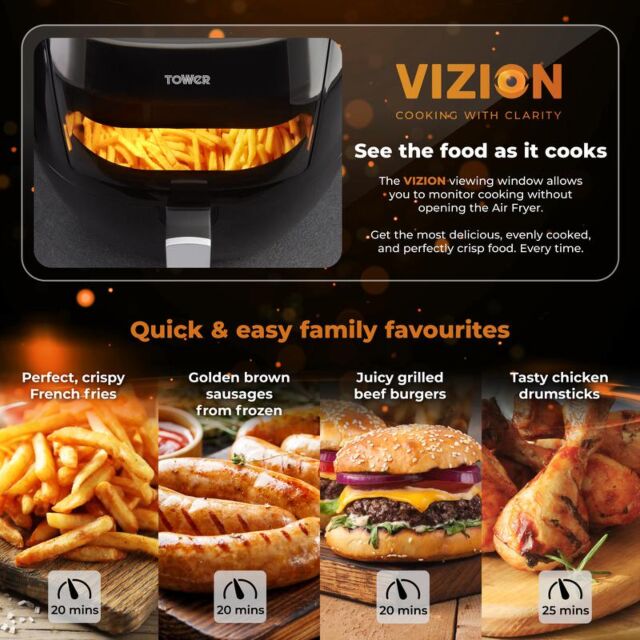 Tower T17072 Vortx Vizion 7L Digital Air Fryer 