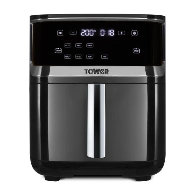 Tower T17101 Vortx 7 Litre Steam Air Fryer Black