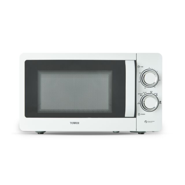 Tower T24042WHT 20 Litre 800W Manual Microwave White