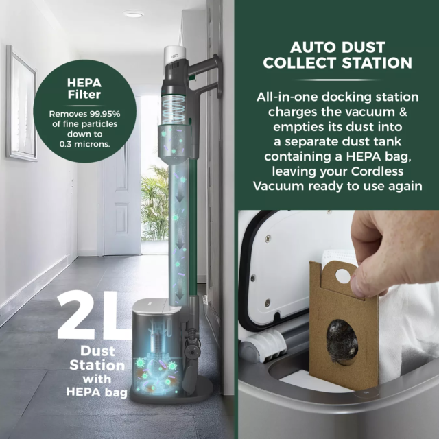 Tower T527102 Cordless Cleaner With Dust Station