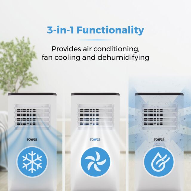 Tower T668013 5000Btu 3-In-1 Portable Air Conditioner