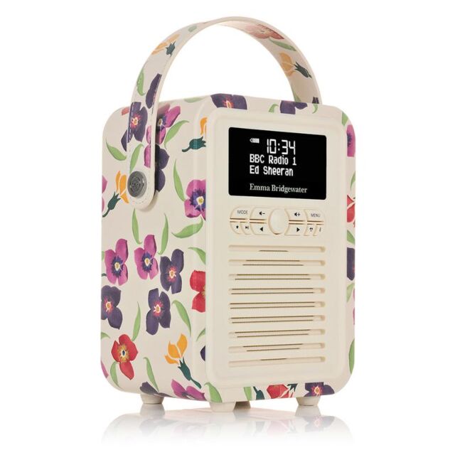 VQ MINIEBW Retro Mini DAB Radio - Emma Bridgewater Wallflower