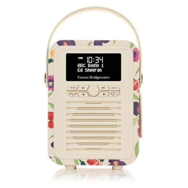 VQ MINIEBW Retro Mini DAB Radio - Emma Bridgewater Wallflower