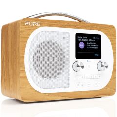 PURE EVOKEH4OAK Dab+ / FM Portable Radio With Bluetooth Oak