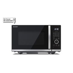 Sharp YC-QC254AU-B 25 Litres Flatbed Convection Oven Microwave with Grill - Black